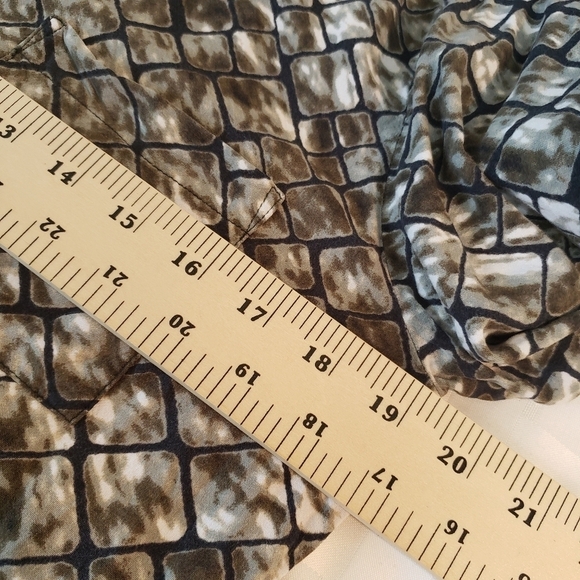 White Stag Collar Green Button Down Long Sleeve Women's Size M - Picture 6 of 8